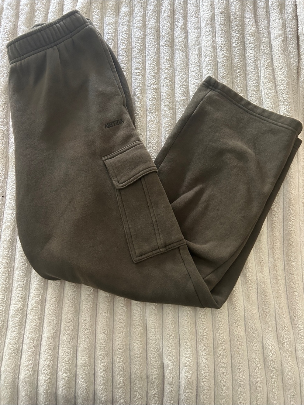 Aritzia Men's Olive Cargo Joggers